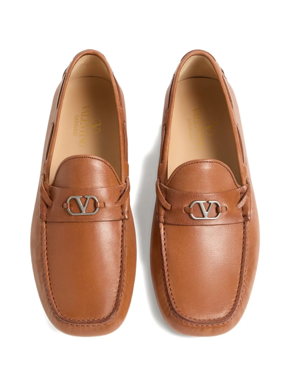 Valentino Garavani Driver Fastaway buffalo loafers Bruin