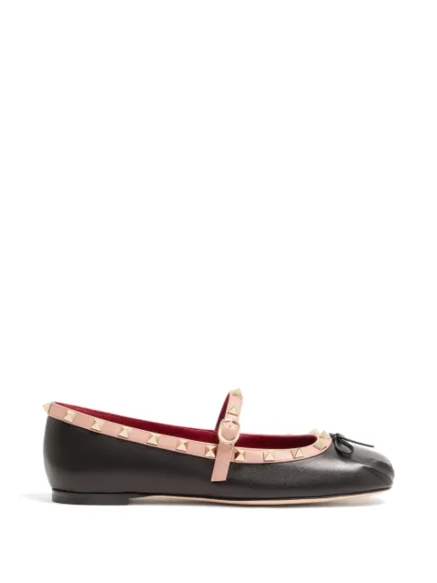 Valentino Garavani Sapatilha Mary-Jane Rockstud de nappa