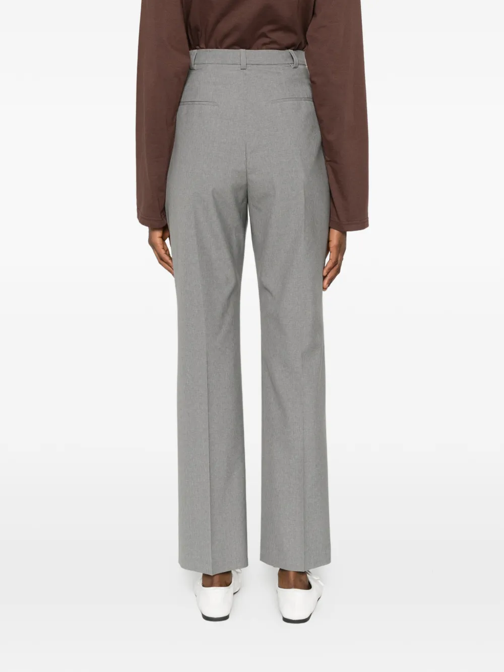 Jil Sander Geplooide pantalon Grijs