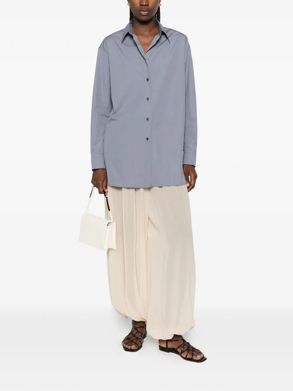 Jil Sander Overhemd met lange mouwen Blauw