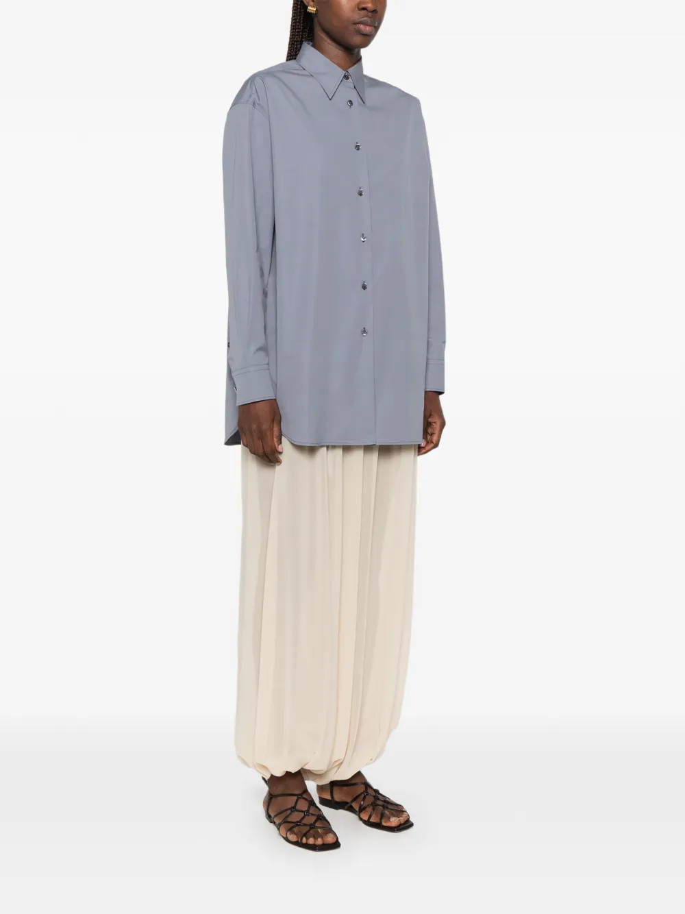 Jil Sander Overhemd met lange mouwen Blauw