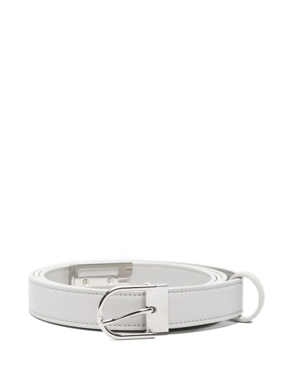 Victoria Beckham Dorian B buckle belt - Grigio