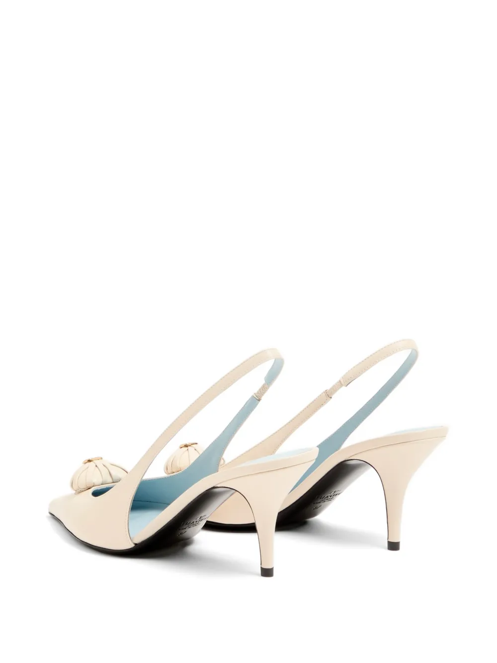 Valentino Garavani Coeur Royal slingback pumps 75 mm Beige