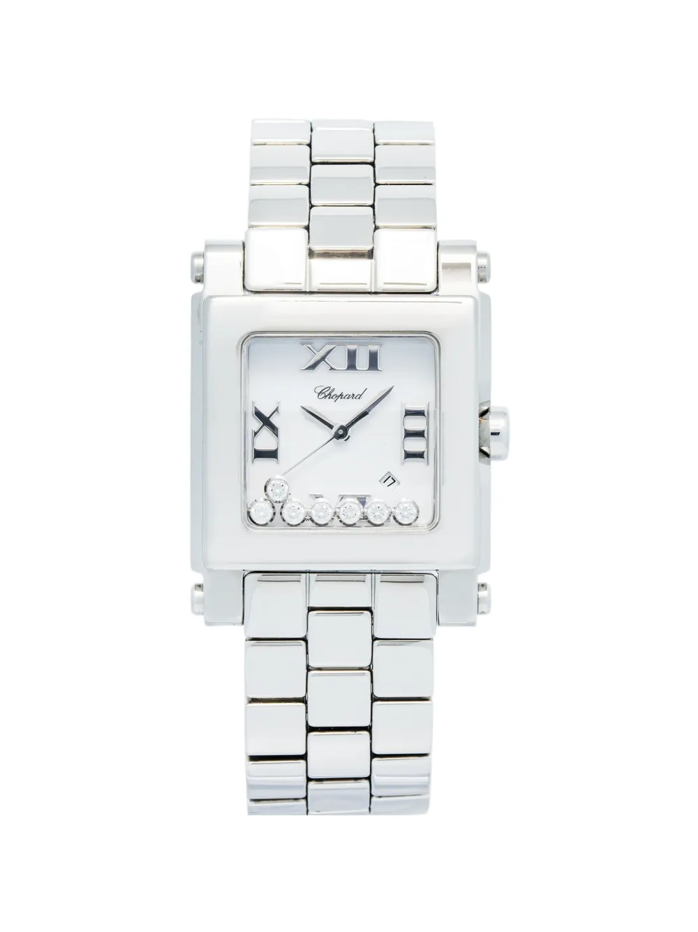 Chopard Pre-Owned Happy Sport Square 32mm watch - Bianco