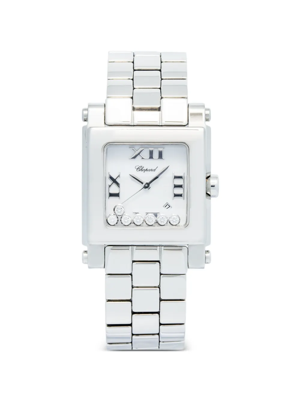 Chopard Pre-Owned Happy Sport Square 32mm watch - Bianco