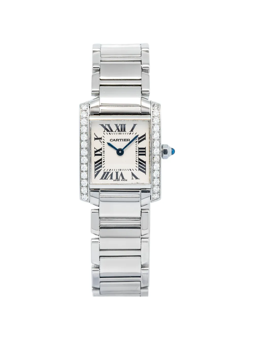 Cartier Tank Française diamond 20mm watch - Bianco