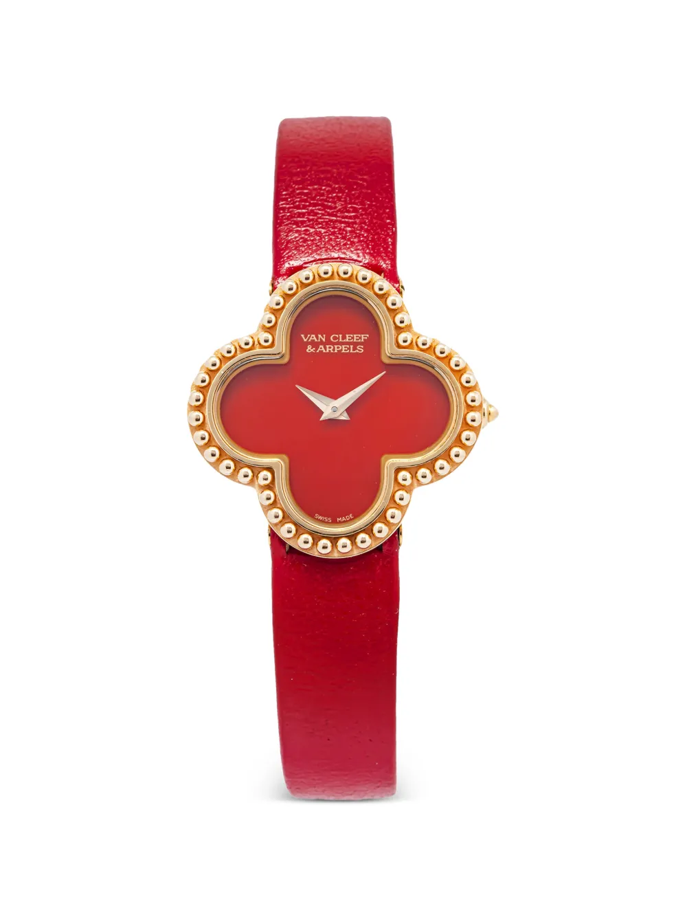 Van Cleef & Arpels Pre-Owned Alhambra beaded 26mm watch - Rot