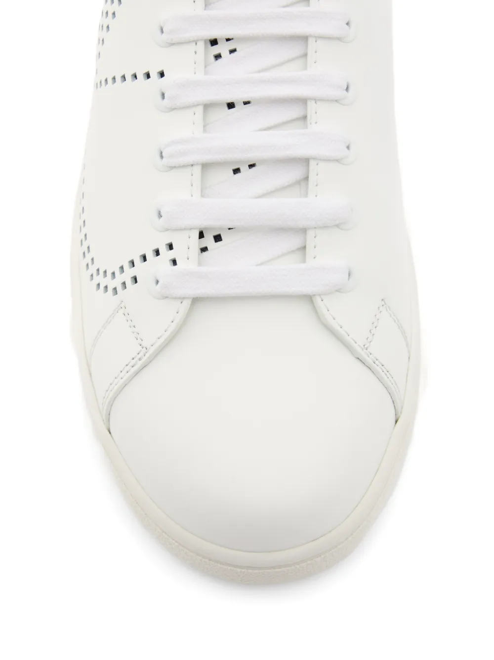 Valentino Garavani Backnet kalfsleren sneakers Wit