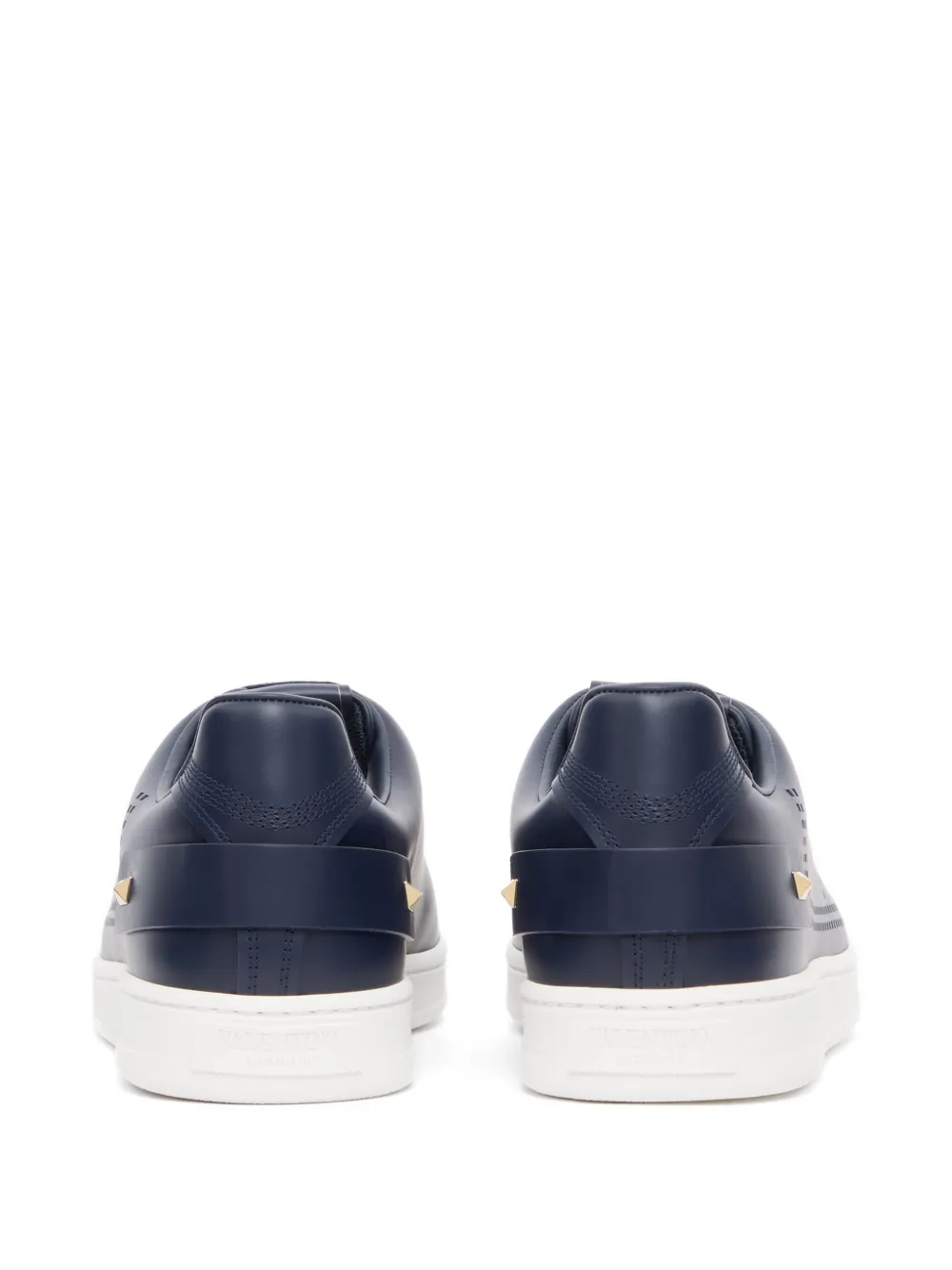 Valentino Garavani Backnet kalfsleren sneakers Blauw