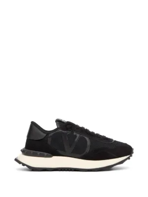 Valentino Garavani Rockstud Untitled Leather Sneakers | Black