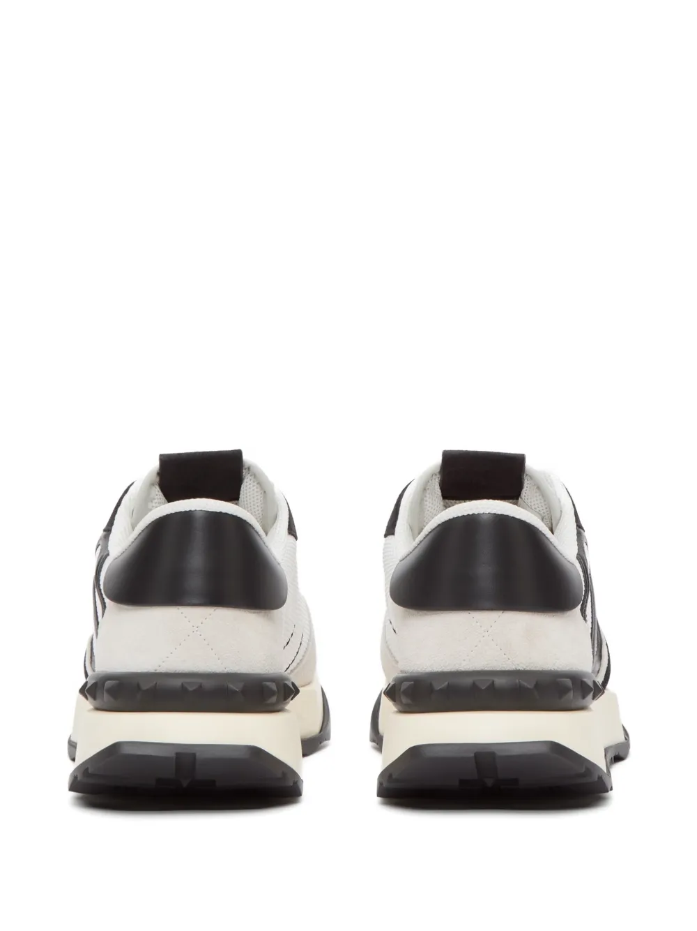 Valentino Garavani Netrunner canvas en suède sneakers Wit