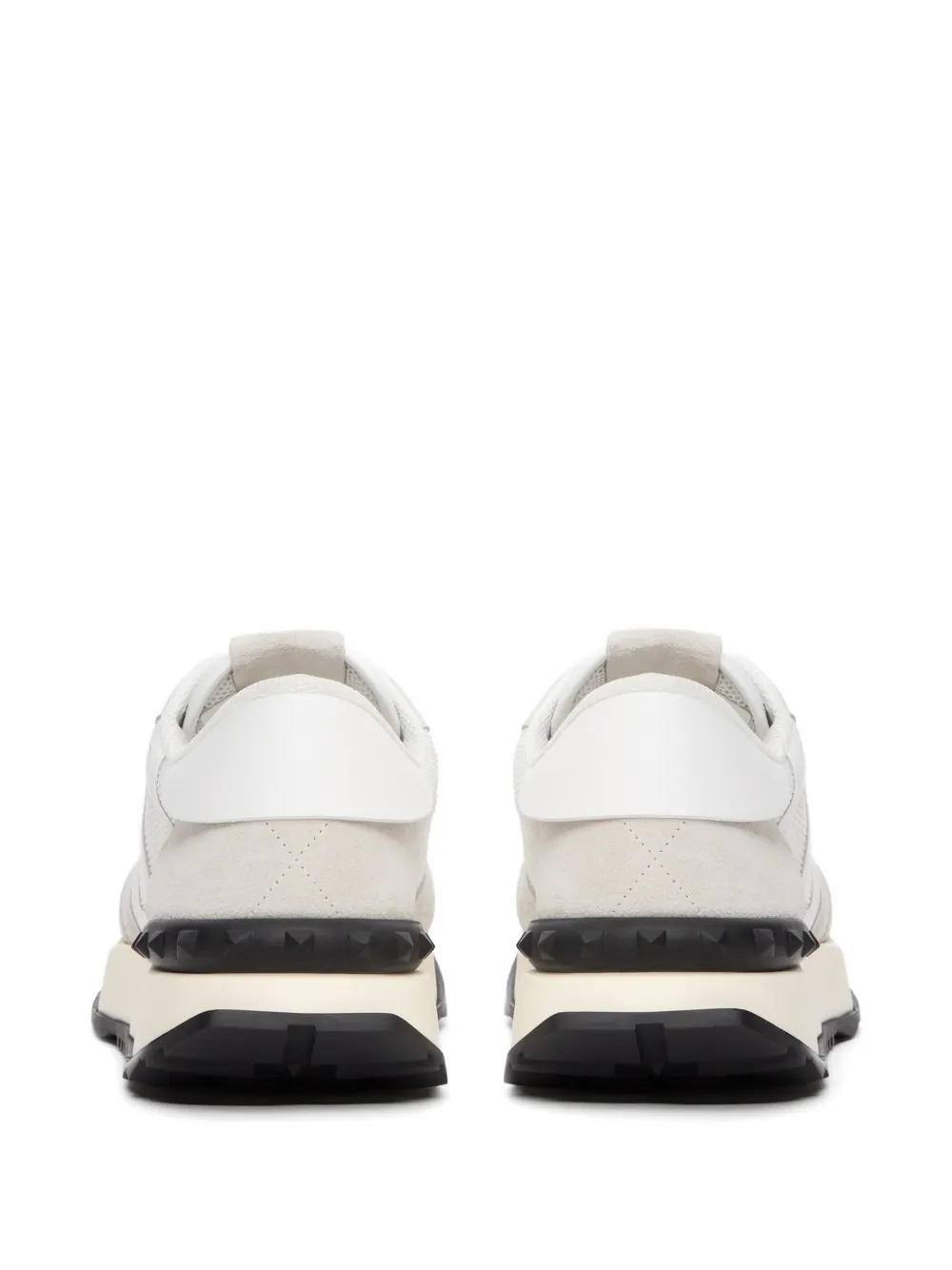 Valentino Garavani Netrunner canvas en suède sneakers Wit