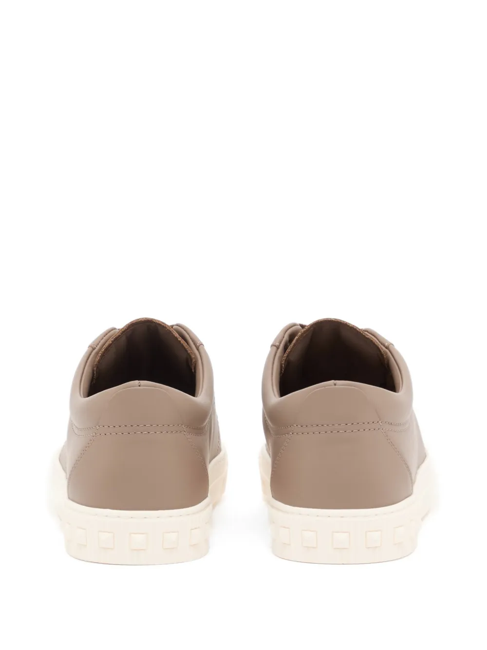 Valentino Garavani Cityplanet leren sneakers Beige