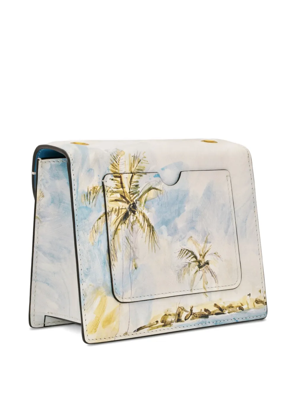 Oscar de la Renta Tro mini-tas met Dominicaans landschap Beige