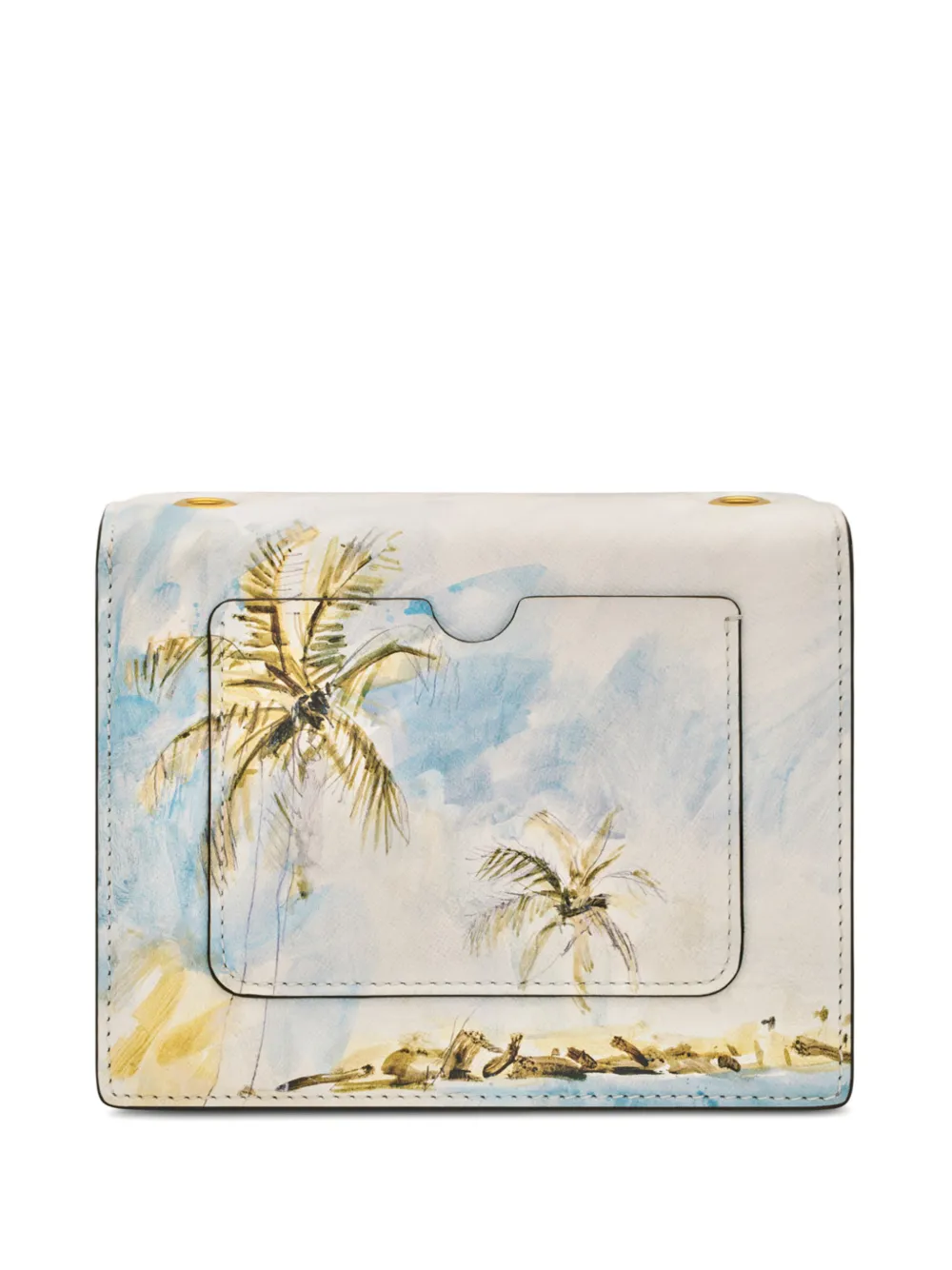 Oscar de la Renta Tro mini-tas met Dominicaans landschap Beige