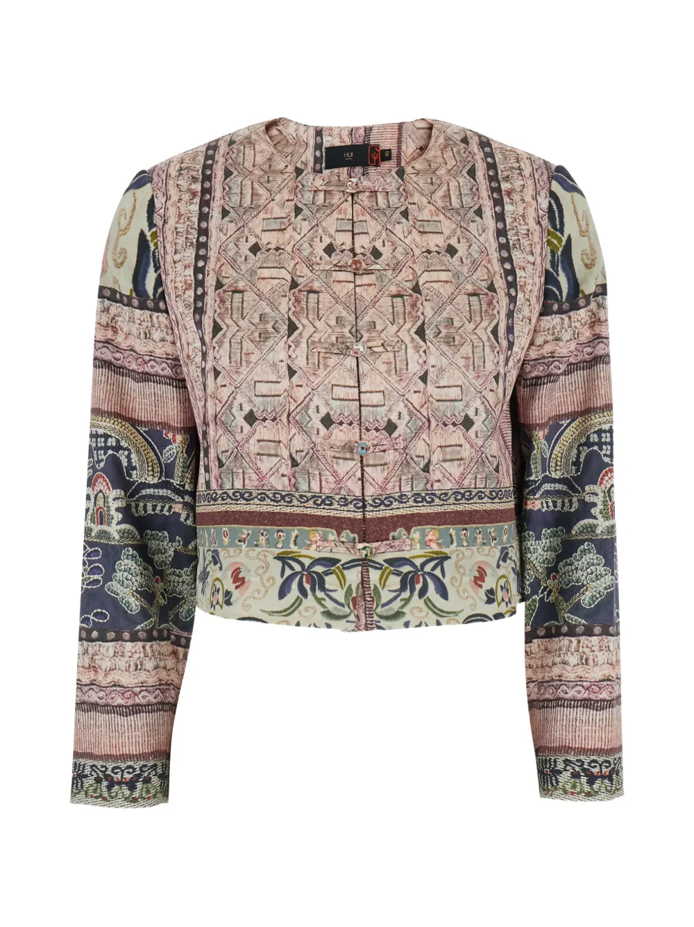 HUI MILANO Valerio printed jacket - Toni neutri