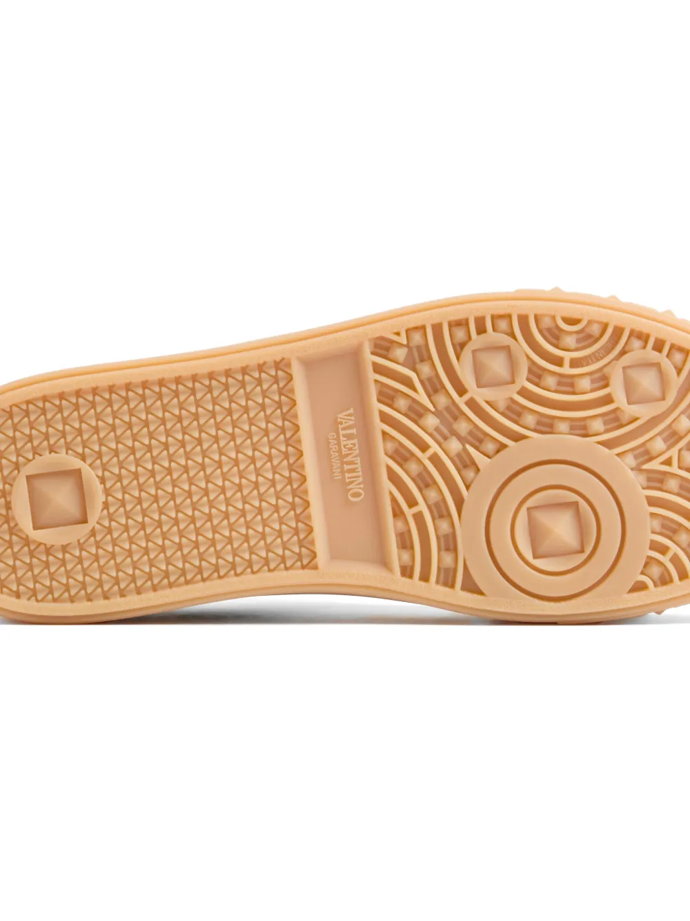 Valentino Garavani Upvillage low-top sneakers van splitleer en kalfsleer Bruin