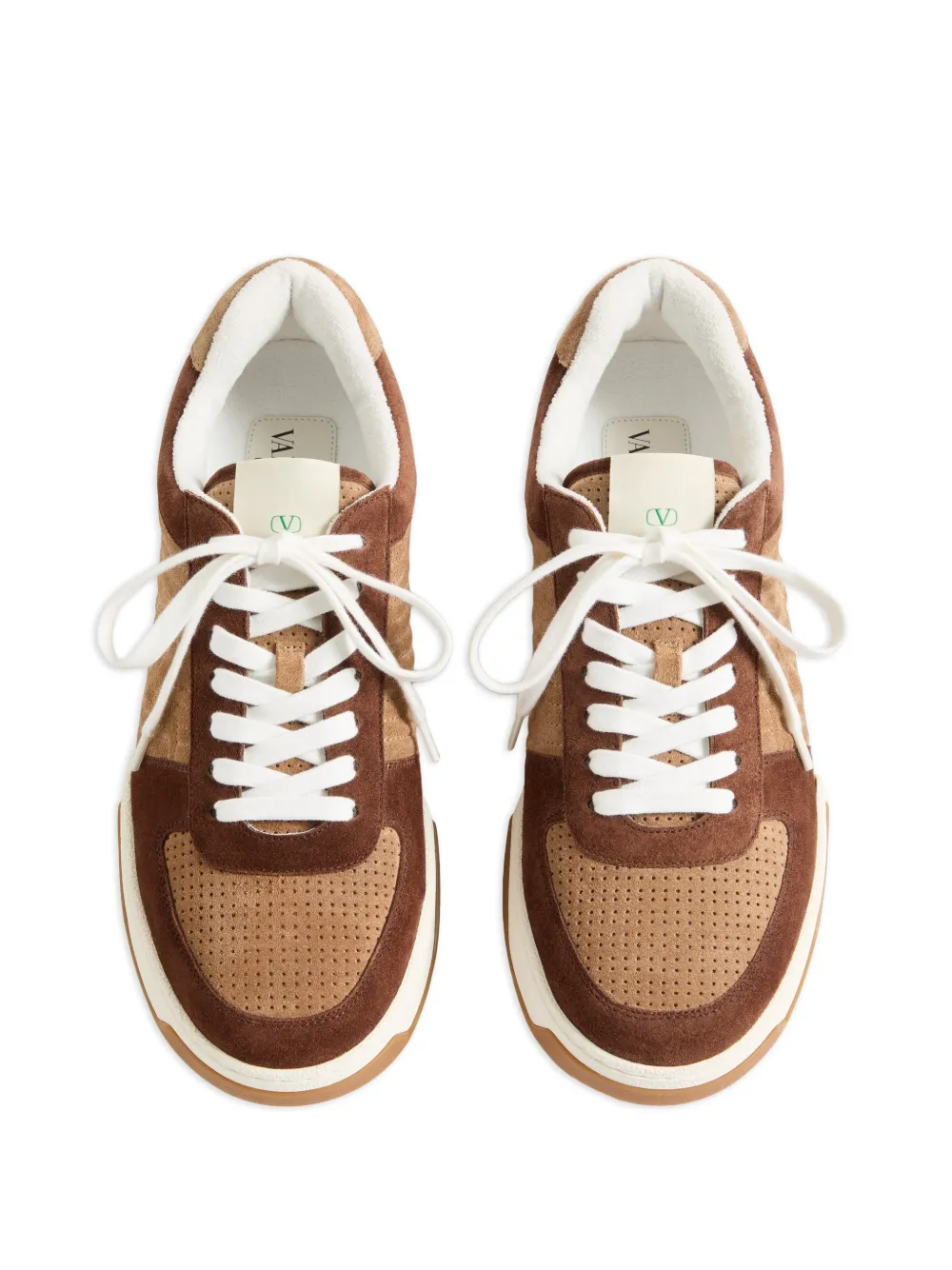 Valentino Garavani Sparry leren sneakers Bruin