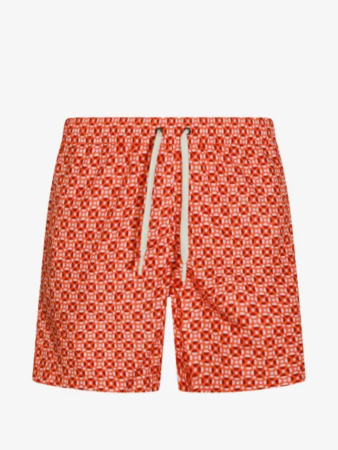 Altea shorts de playa con cordones y estampado geométrico