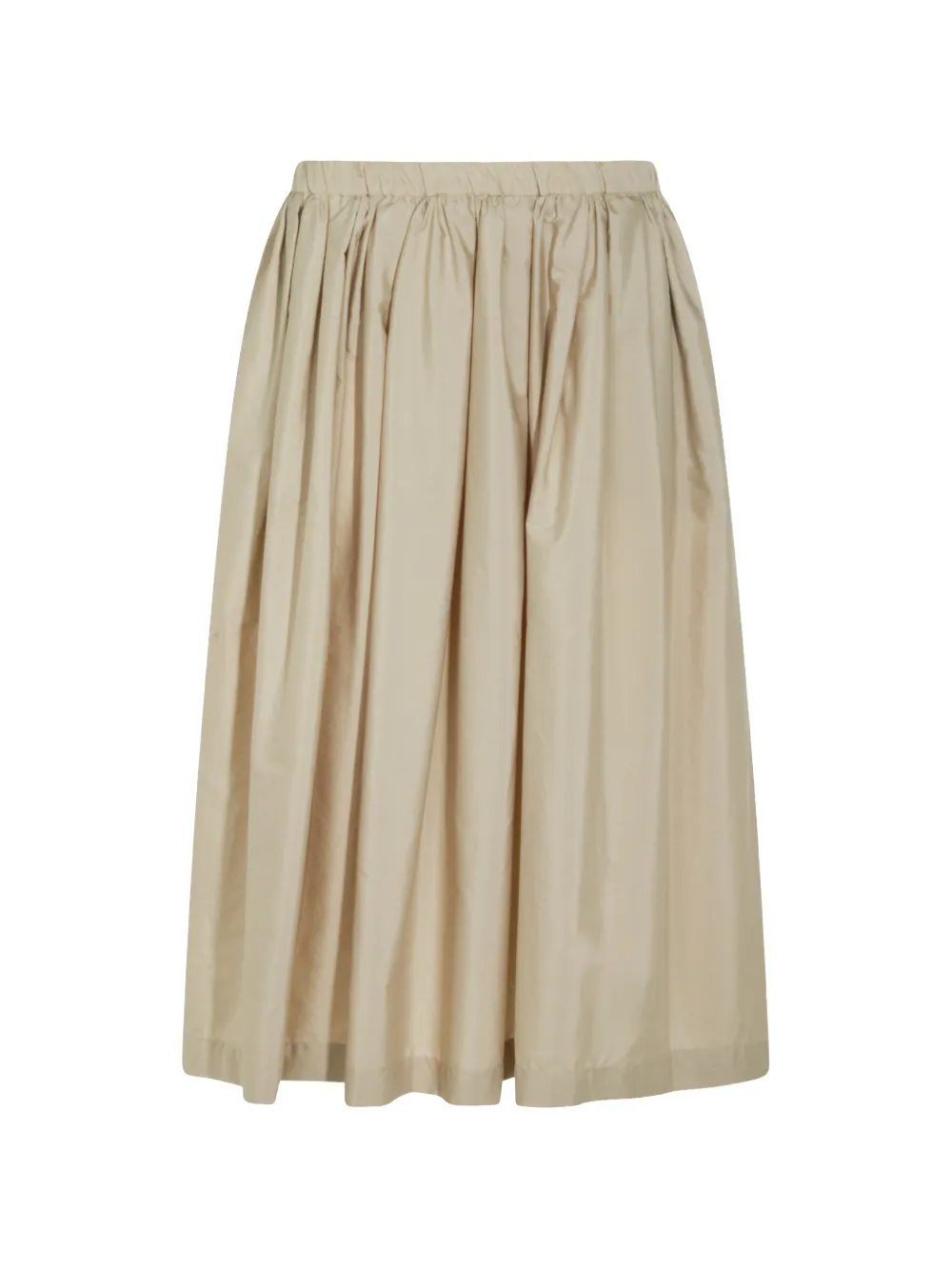 Nine In The Morning gathered flared midi skirt - Toni neutri