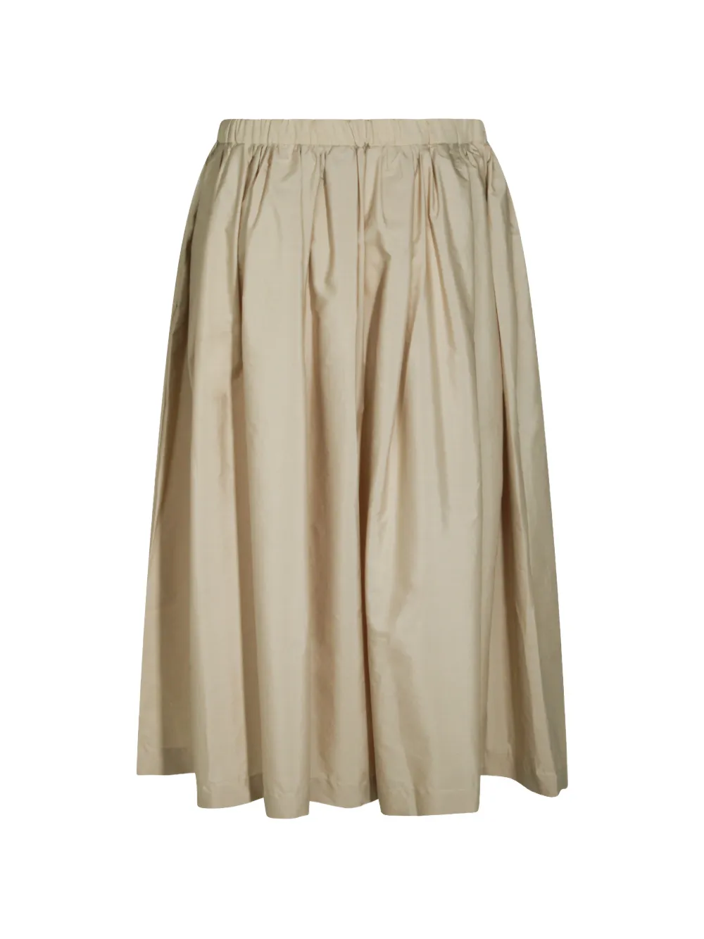 Nine In The Morning Gesmockte flared midi-rok Beige