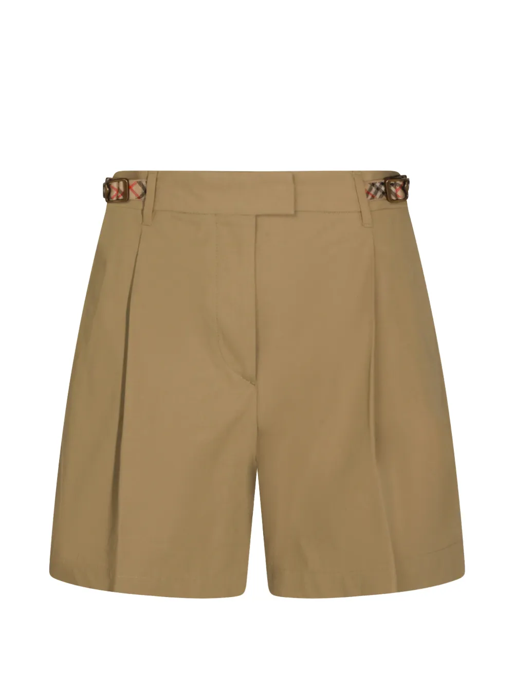 Burberry pleated buckle-detail shorts - Toni neutri