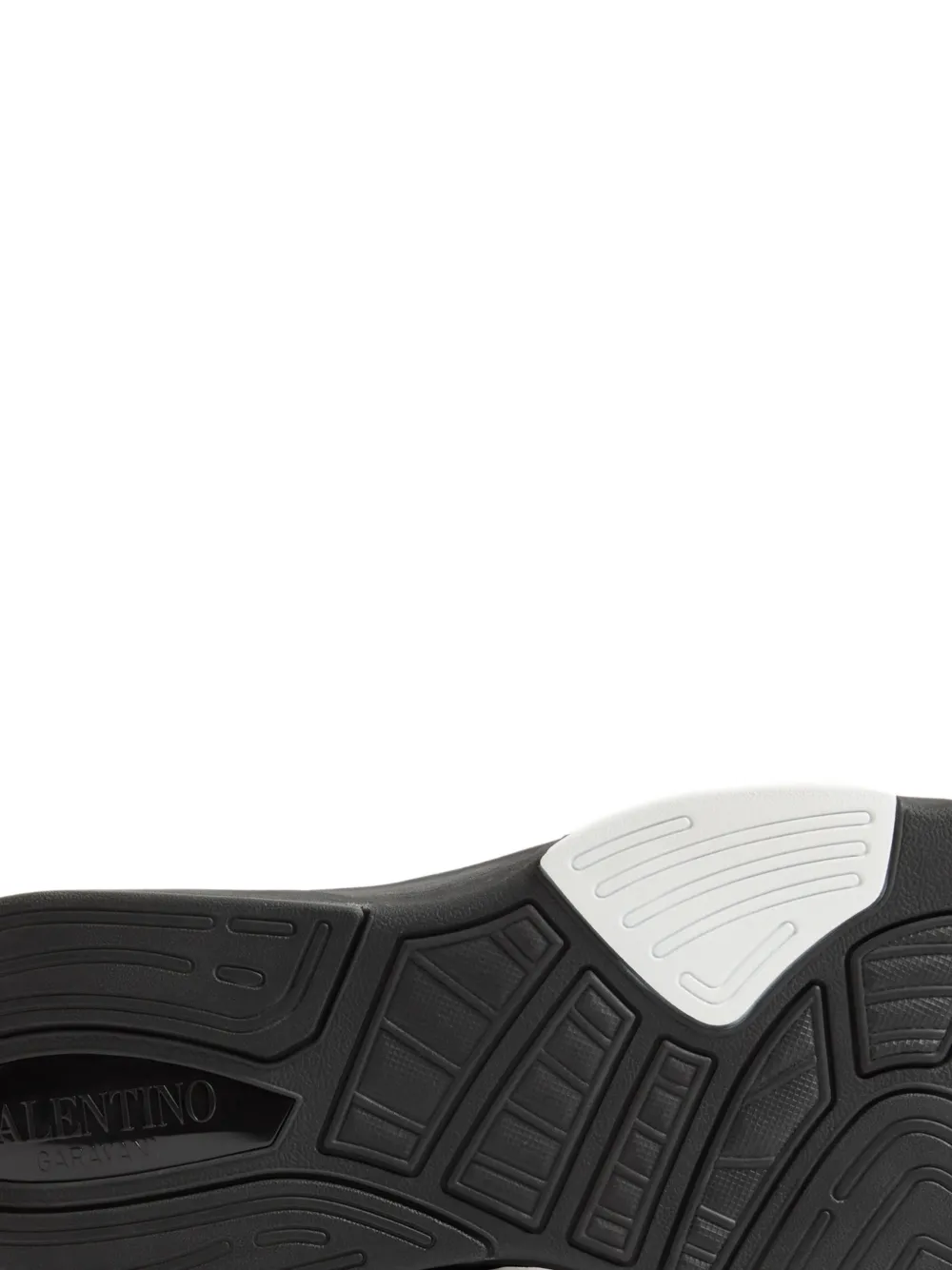 Valentino Garavani Demivee sneakers van mesh stof met suède inzetstukken Zwart