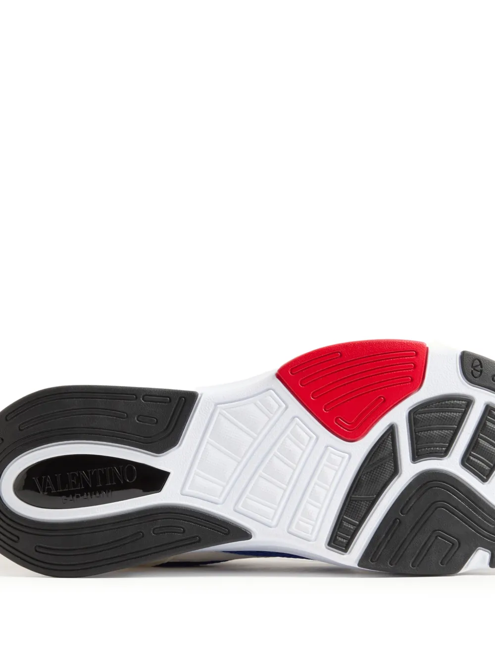 Valentino Garavani Demivee sneakers van mesh stof met suède inzetstukken Blauw