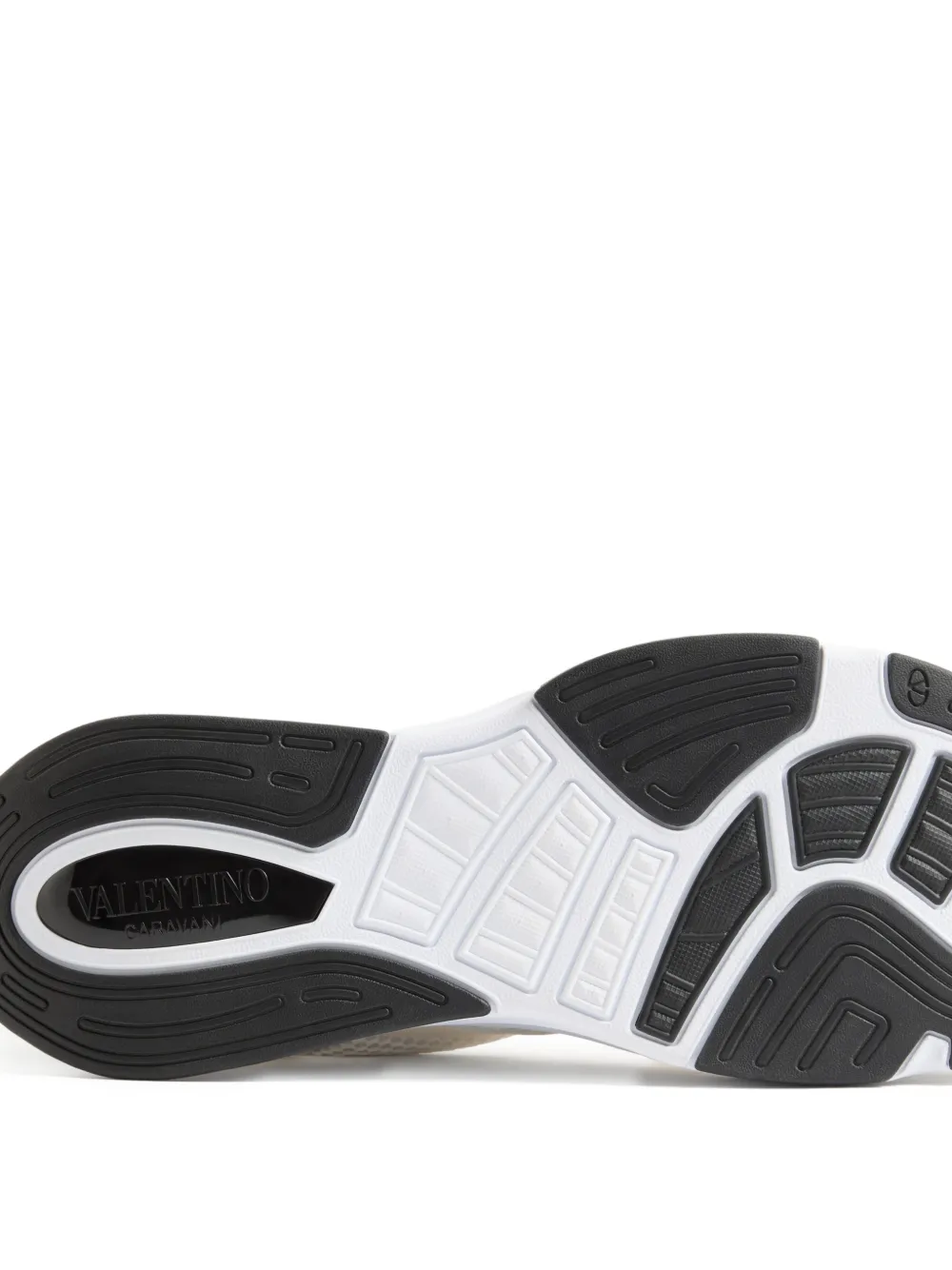 Valentino Garavani Demivee sneakers van mesh stof met suède inzetstukken Wit