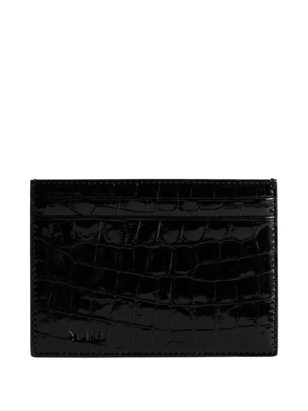 Yu Mei Youhan crocodile-effect cardholder - Nero