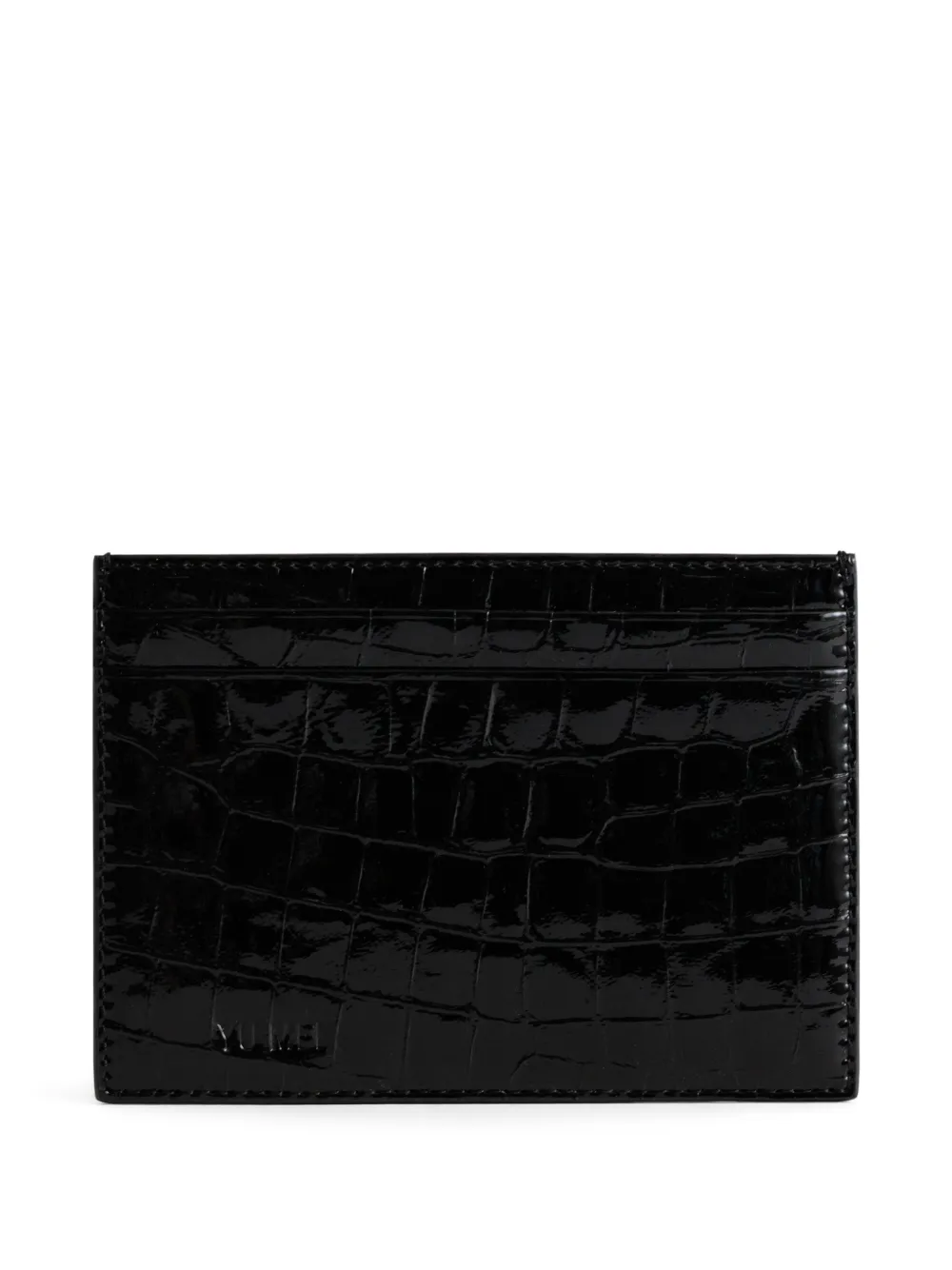 Yu Mei Youhan crocodile-effect cardholder - Nero