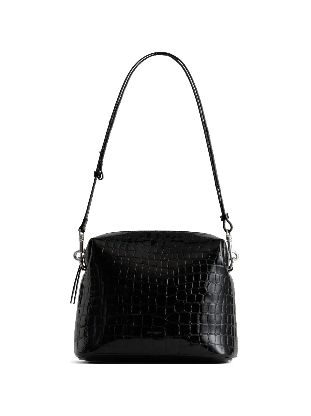 Yu Mei Ch'lita croc-effect leather crossbody bag - Nero