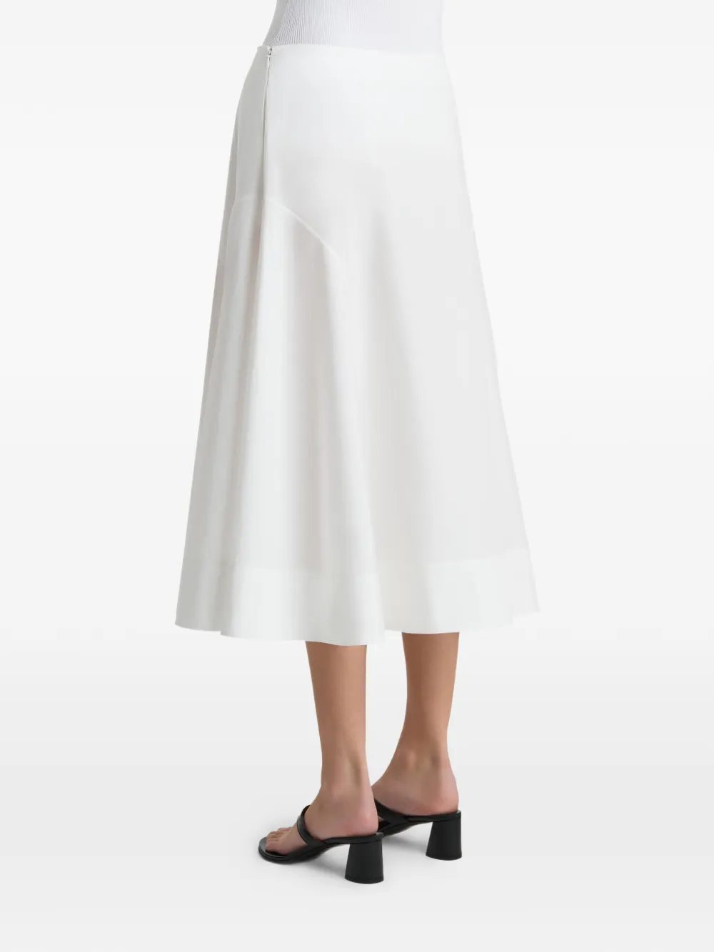 KHAITE Artin midi-rok Wit