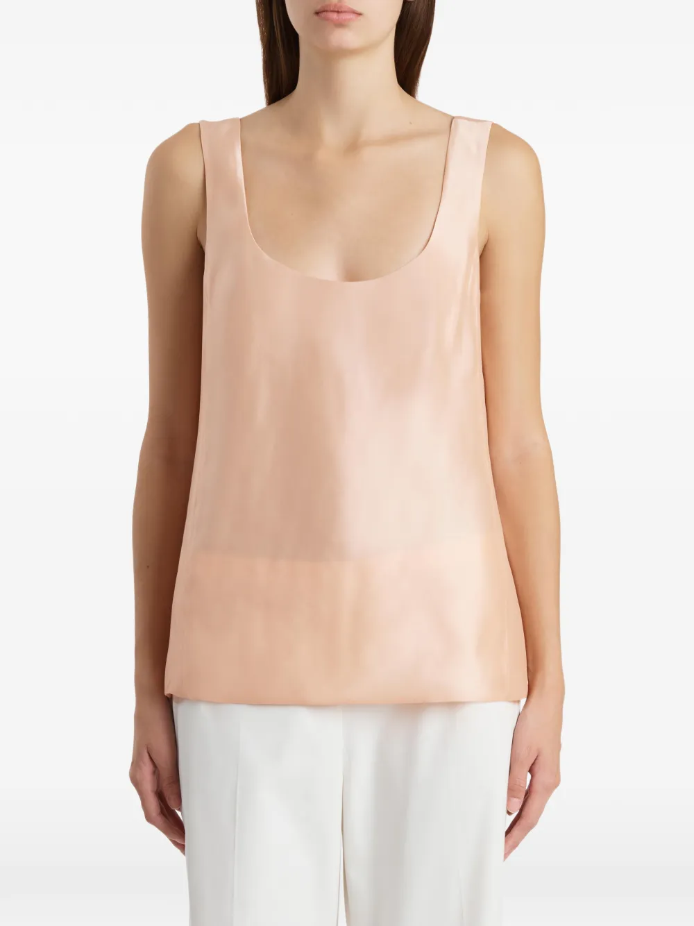 KHAITE Parker Top in Pink, view 3