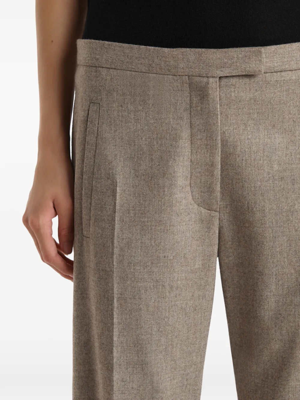 KHAITE Miles broek Beige
