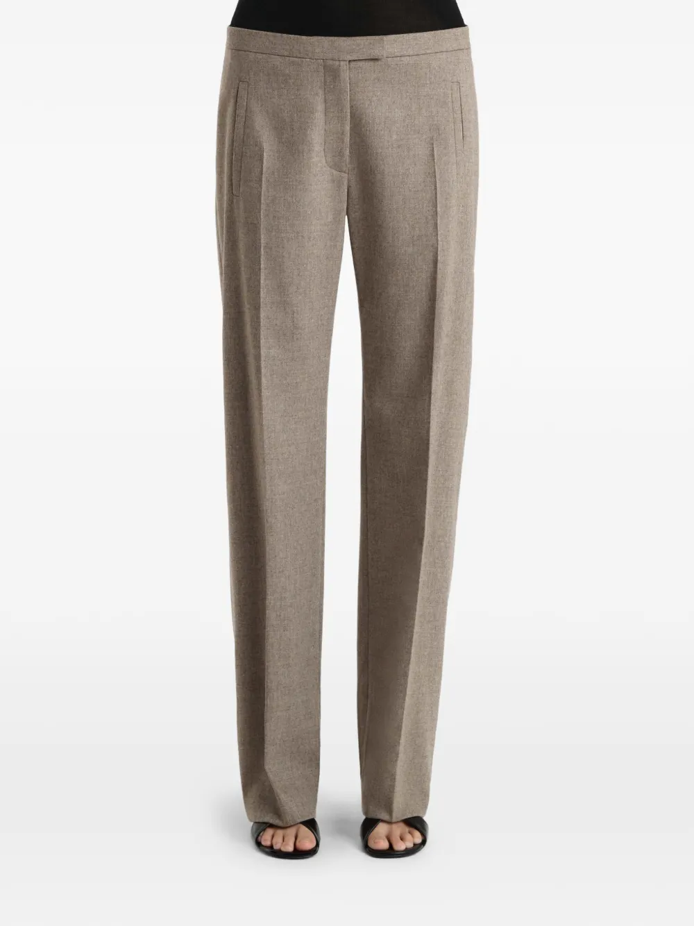 KHAITE Miles broek Beige