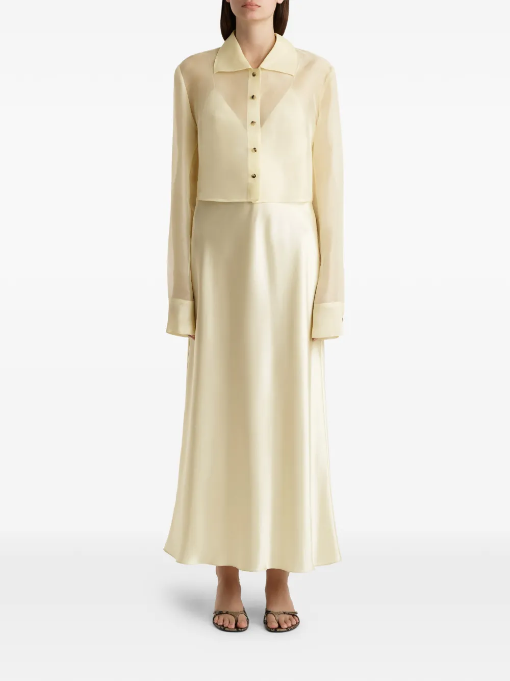 KHAITE Jasen top Beige