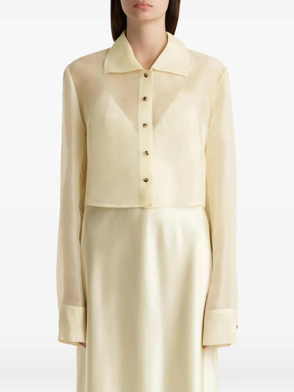 KHAITE Jasen top Beige