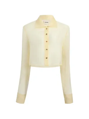 25SS 新品 KHAITE NILES トップ ケイト クロップド ブラウス KHAITE（ケイト）トップス - FARFETCH