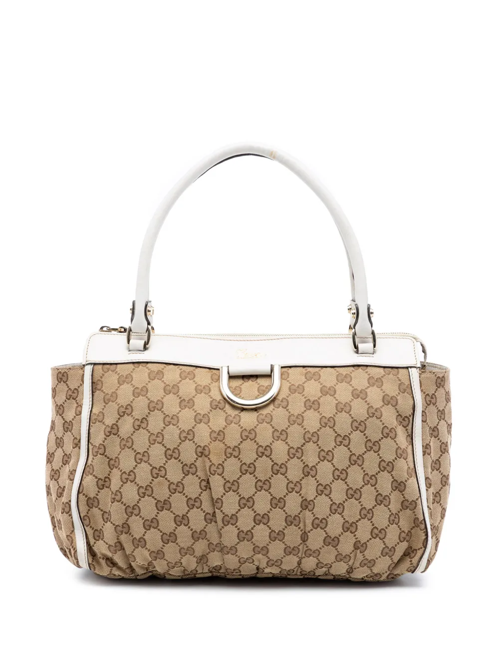Gucci Pre-Owned 2016-2026 GG Canvas Abbey D Ring tote bag - Bianco