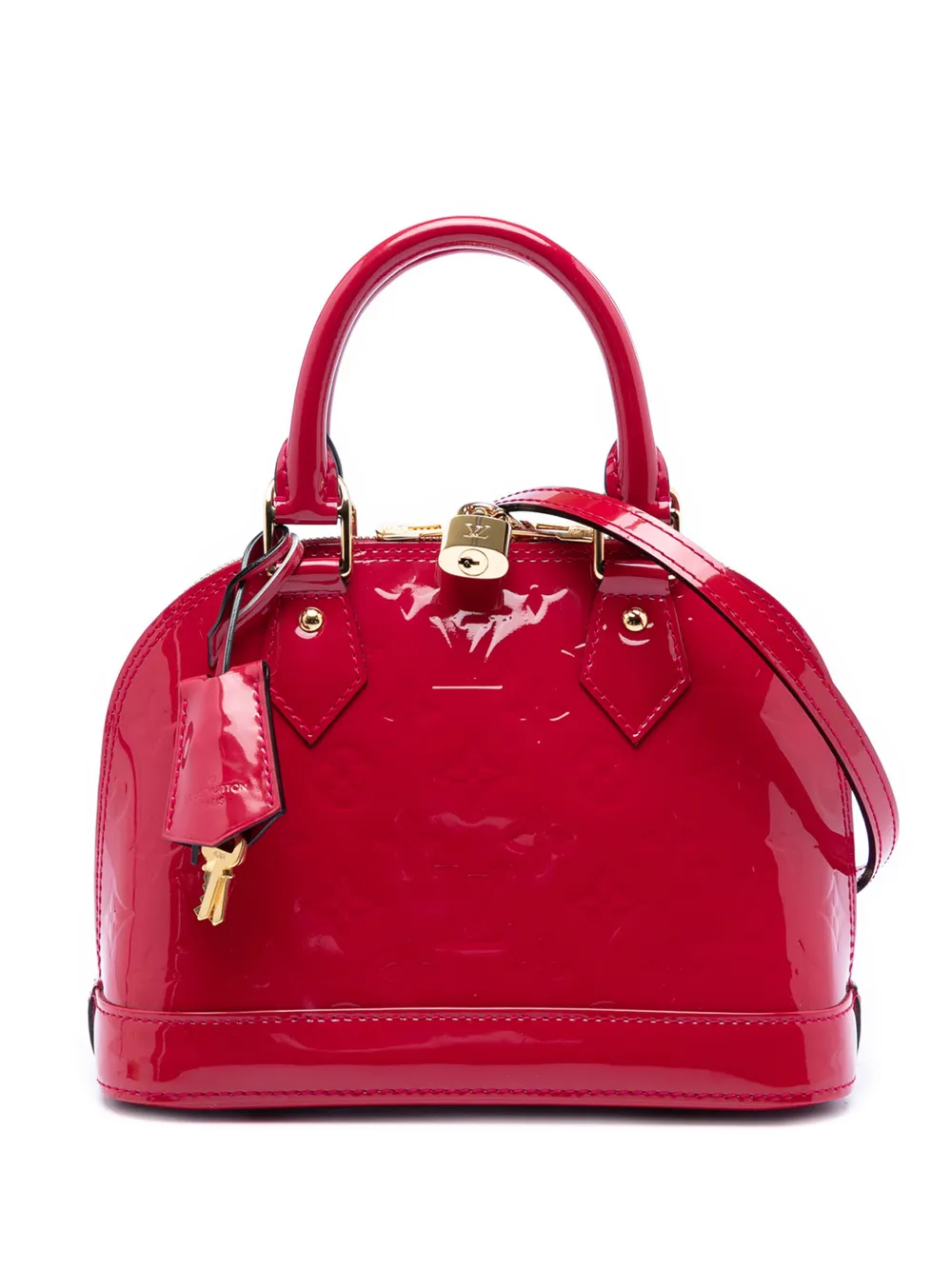Louis Vuitton Pre-Owned 2013 Monogram Vernis Alma BB satchel - Rosso