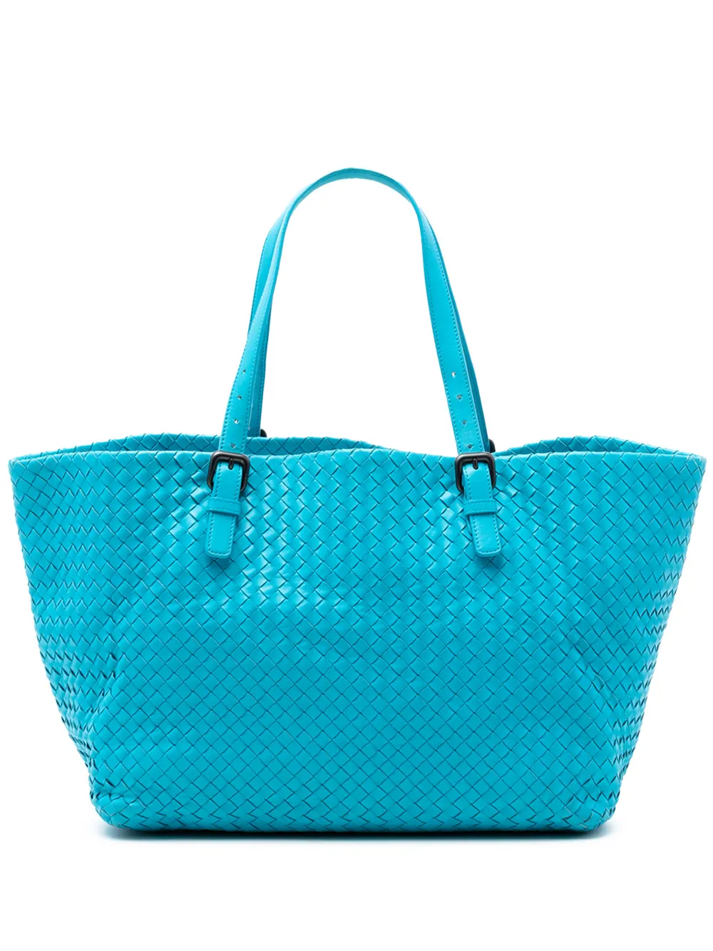 Bottega Veneta Pre-Owned 2012-2026 Large Nappa Intrecciato Cesta tote bag - Blue