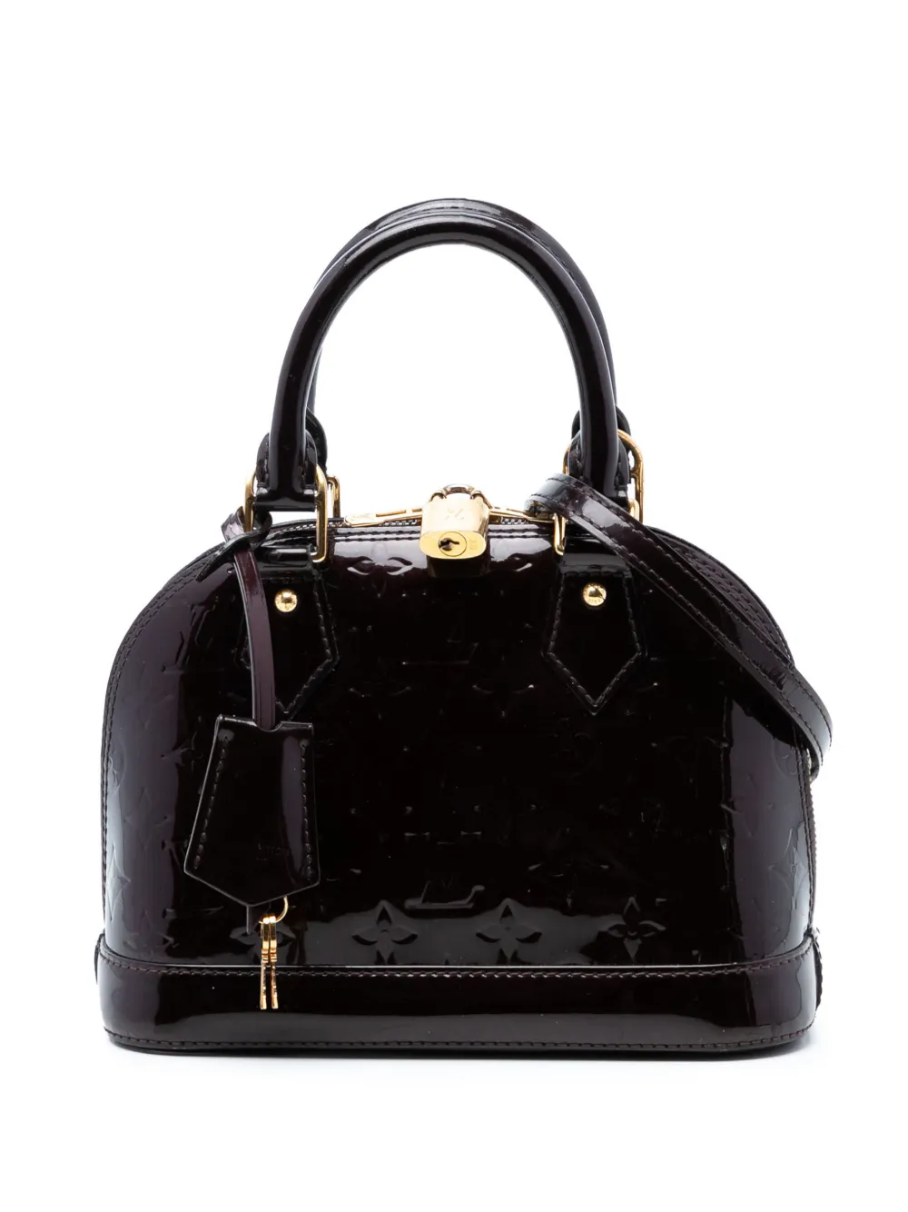 Louis Vuitton Pre-Owned 2012 Monogram Vernis Alma BB satchel - Viola