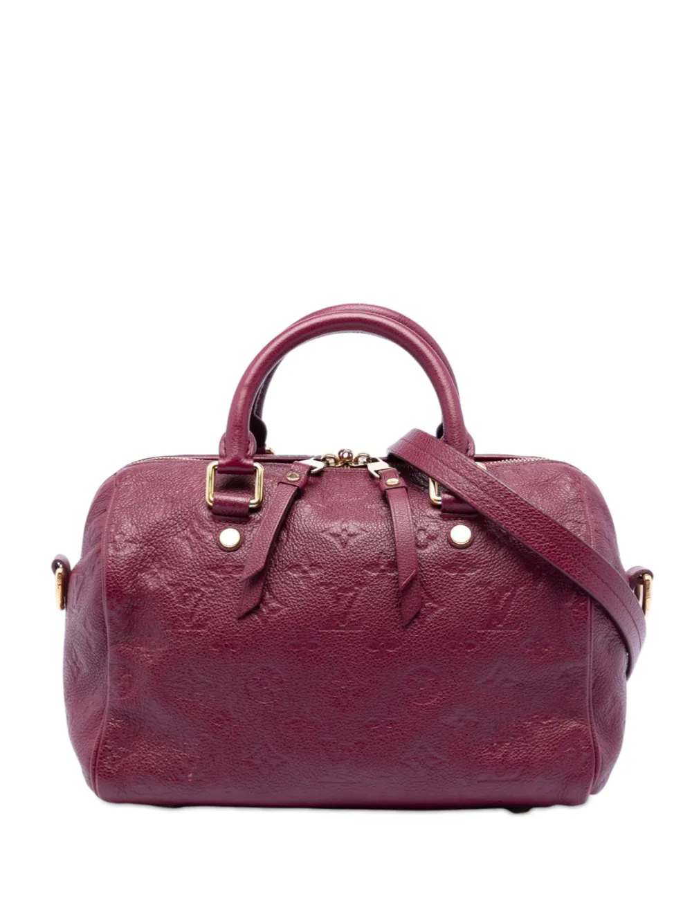 Louis Vuitton Pre-Owned 2012 Monogram Empreinte Speedy Bandouliere 25 satchel - Rosso