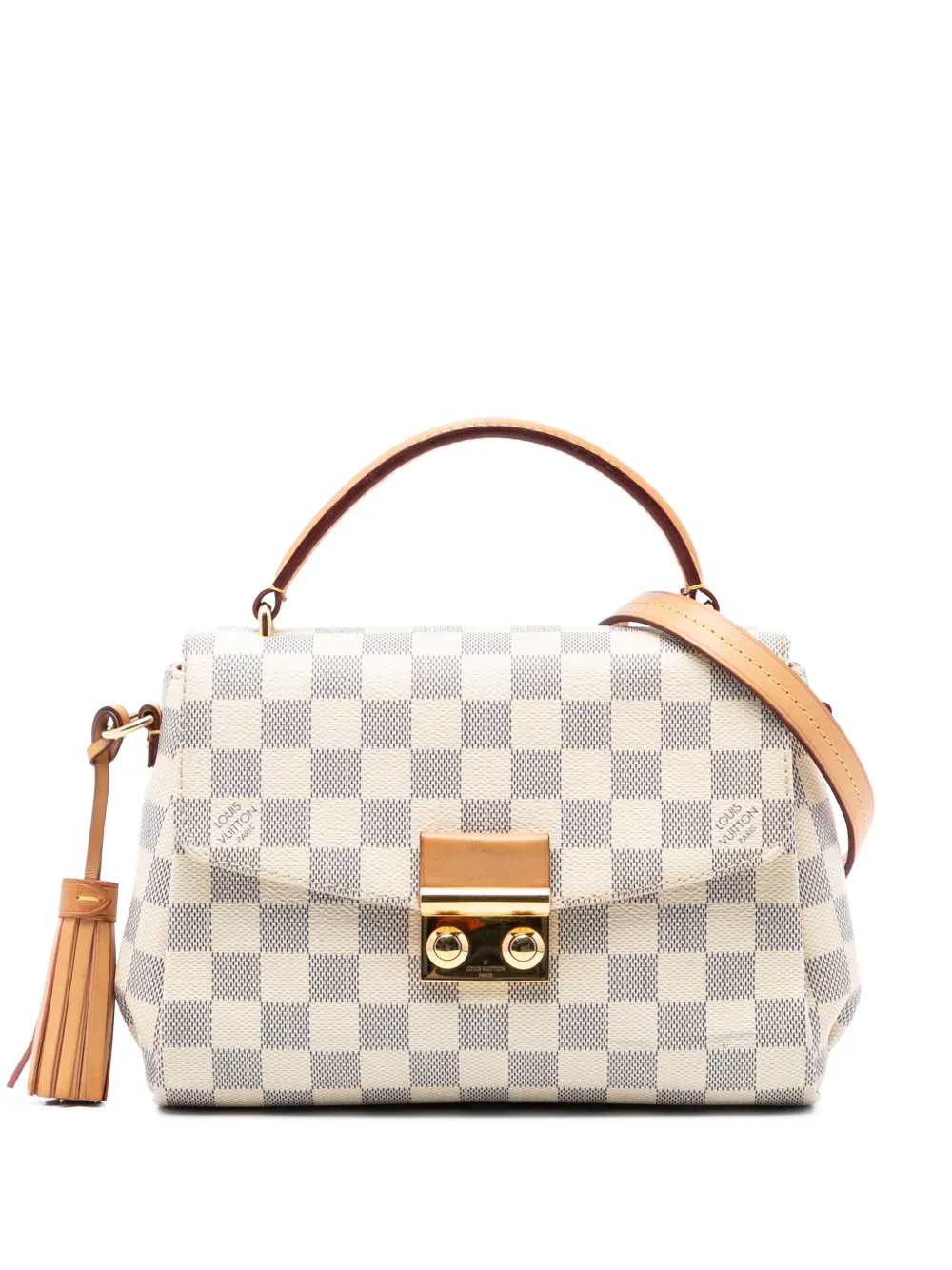 Louis Vuitton Pre-Owned 2017 Damier Azur Croisette satchel - Bianco