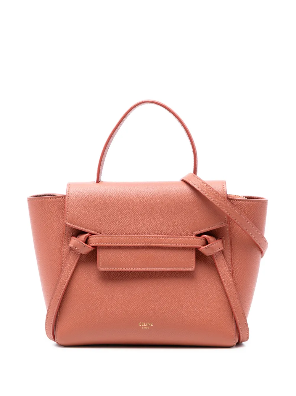 Celine Pre-Owned 2010-2020 Nano Grained Calfskin Belt Bag satchel - Arancione