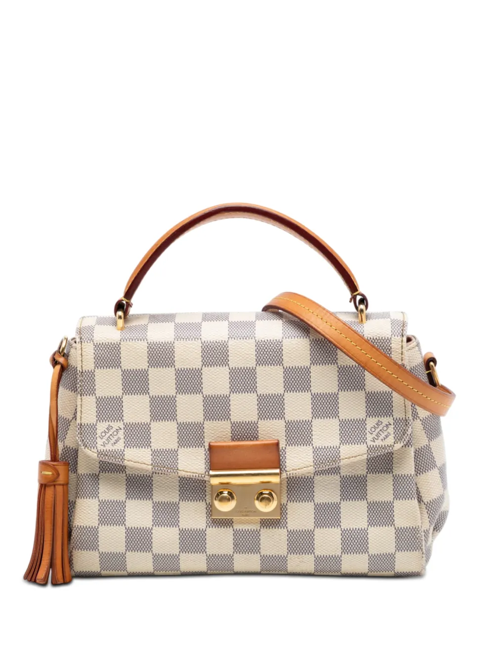 Louis Vuitton Pre-Owned 2017 Damier Azur Croisette satchel - Bianco