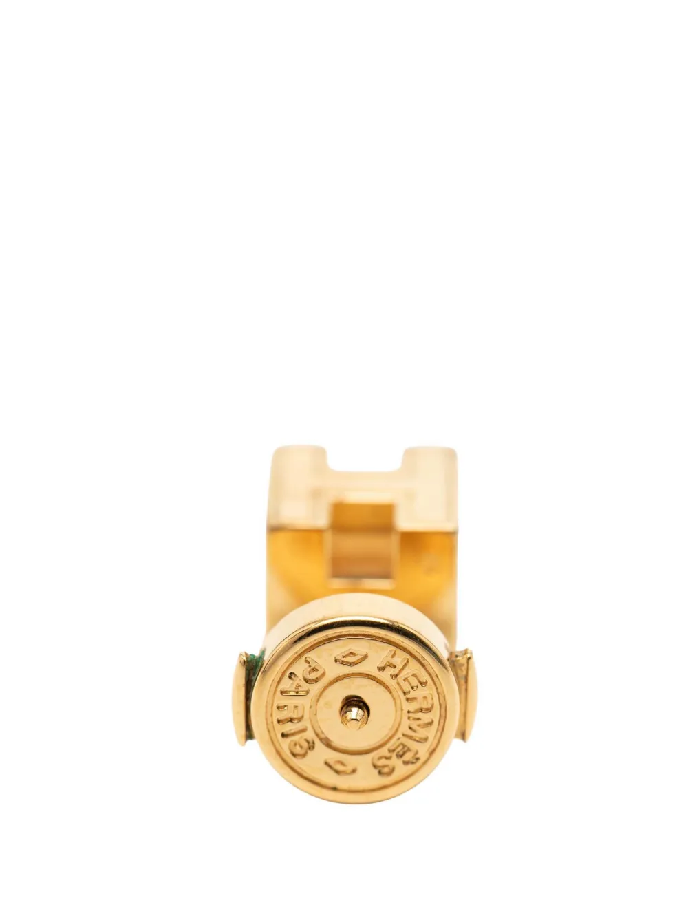 Hermès Pre-owned Pendientes Dh Cube Esmaltados Bañados En Oro Con Cierre De Presión 1990-2010 - Morado 