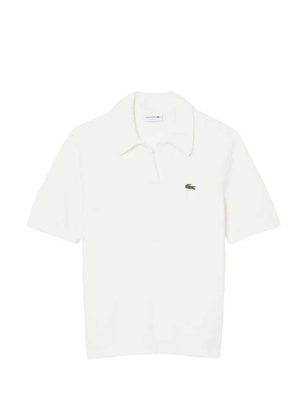 Lacoste logo-detailterry-cloth sweater - Weiß