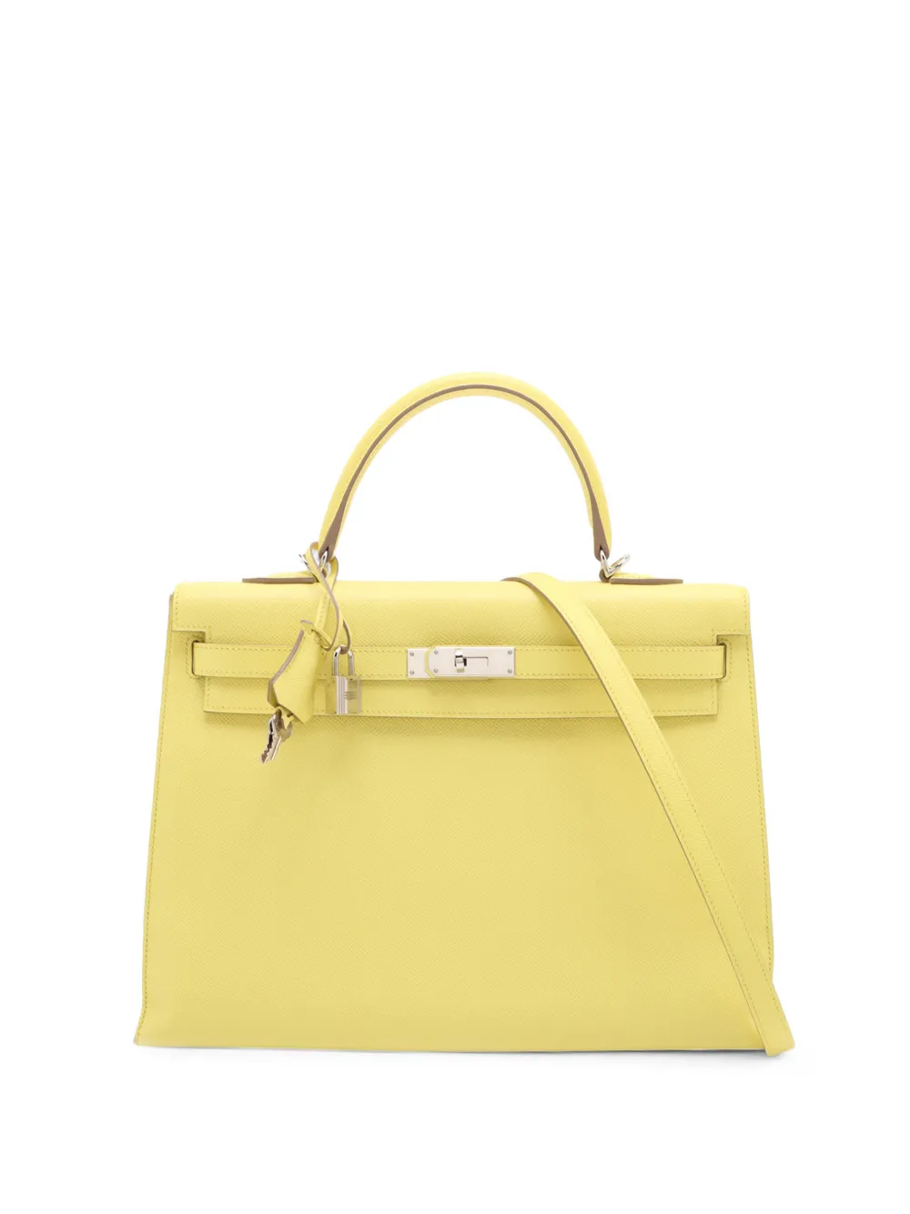Hermès Pre-Owned 2013 Epsom Kelly II Sellier 35 satchel - Giallo